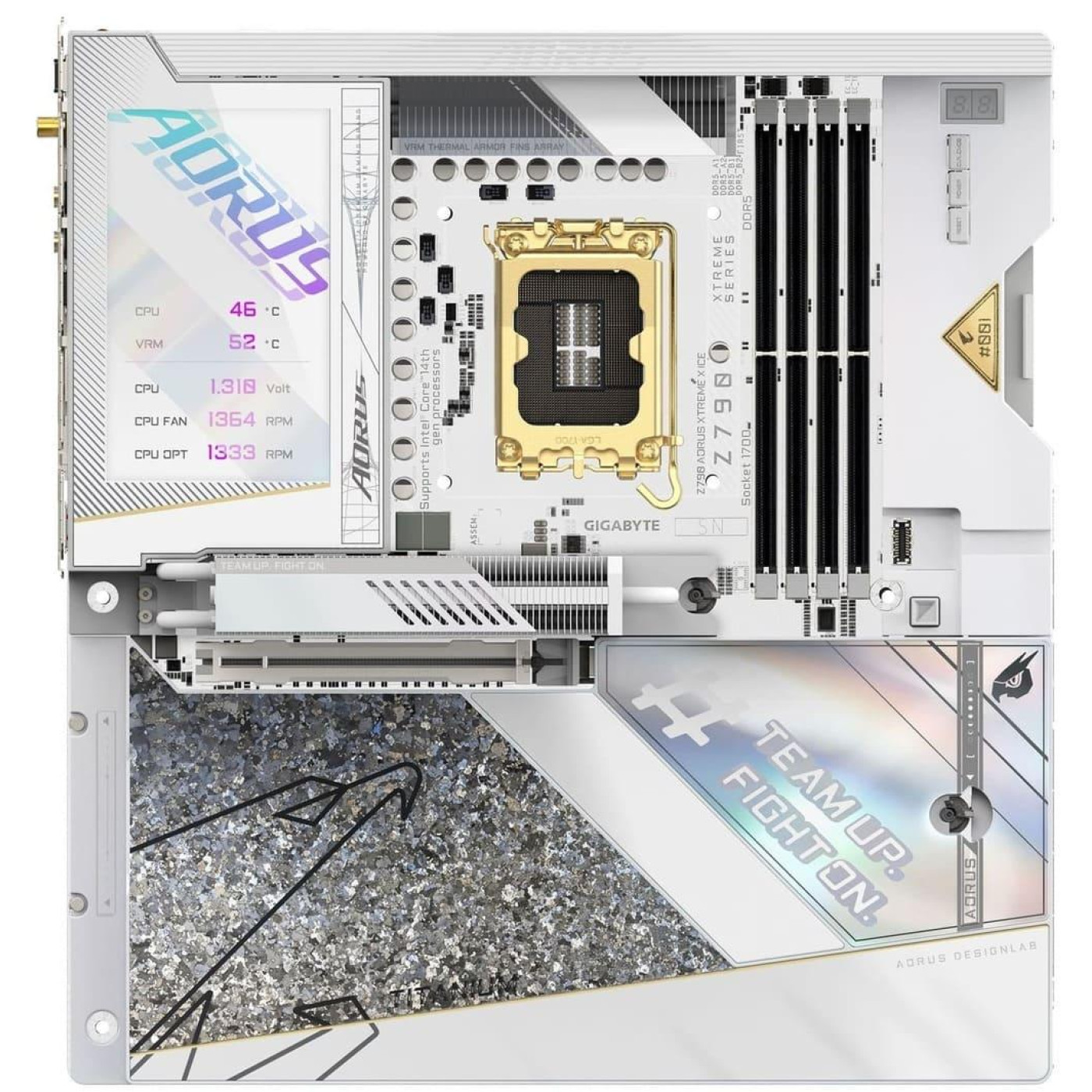 Материнська плата Gigabyte Z790 AORUS XTREME X ICE (Z790 AORUS XTREME X ICE) (Socket 1700, Intel Z790, ATX)