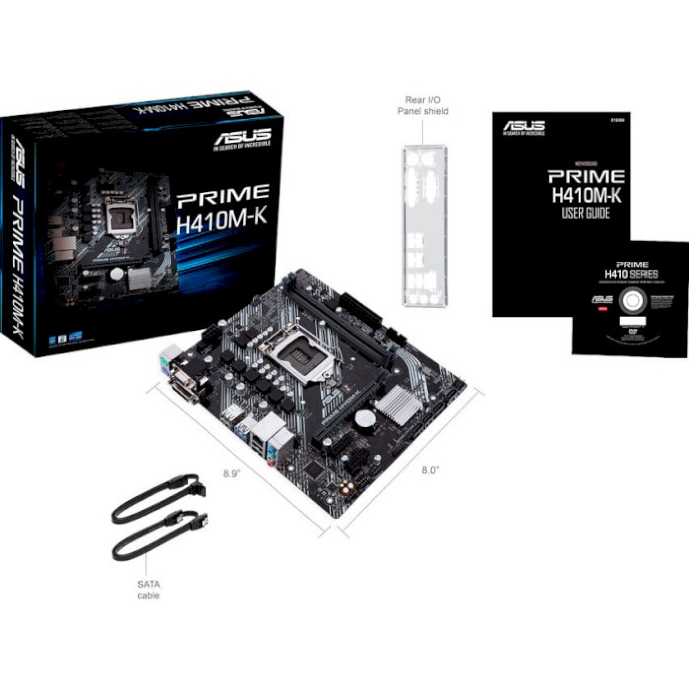 Материнская плата ASUS PRIME H410M-K (PRIME H410M-K) (Socket 1200, Intel H410, Micro-ATX) Б/у