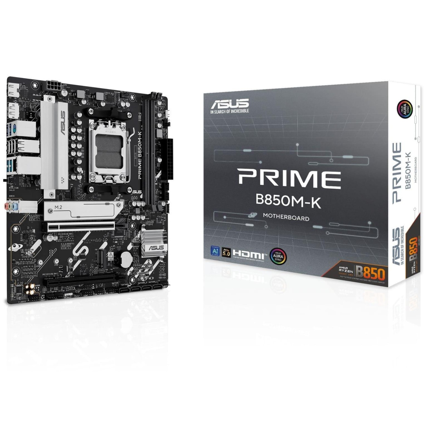 Материнская плата ASUS PRIME B850M-K (PRIME B850M-K) (Socket AM5, AMD B850, Micro-ATX) U1