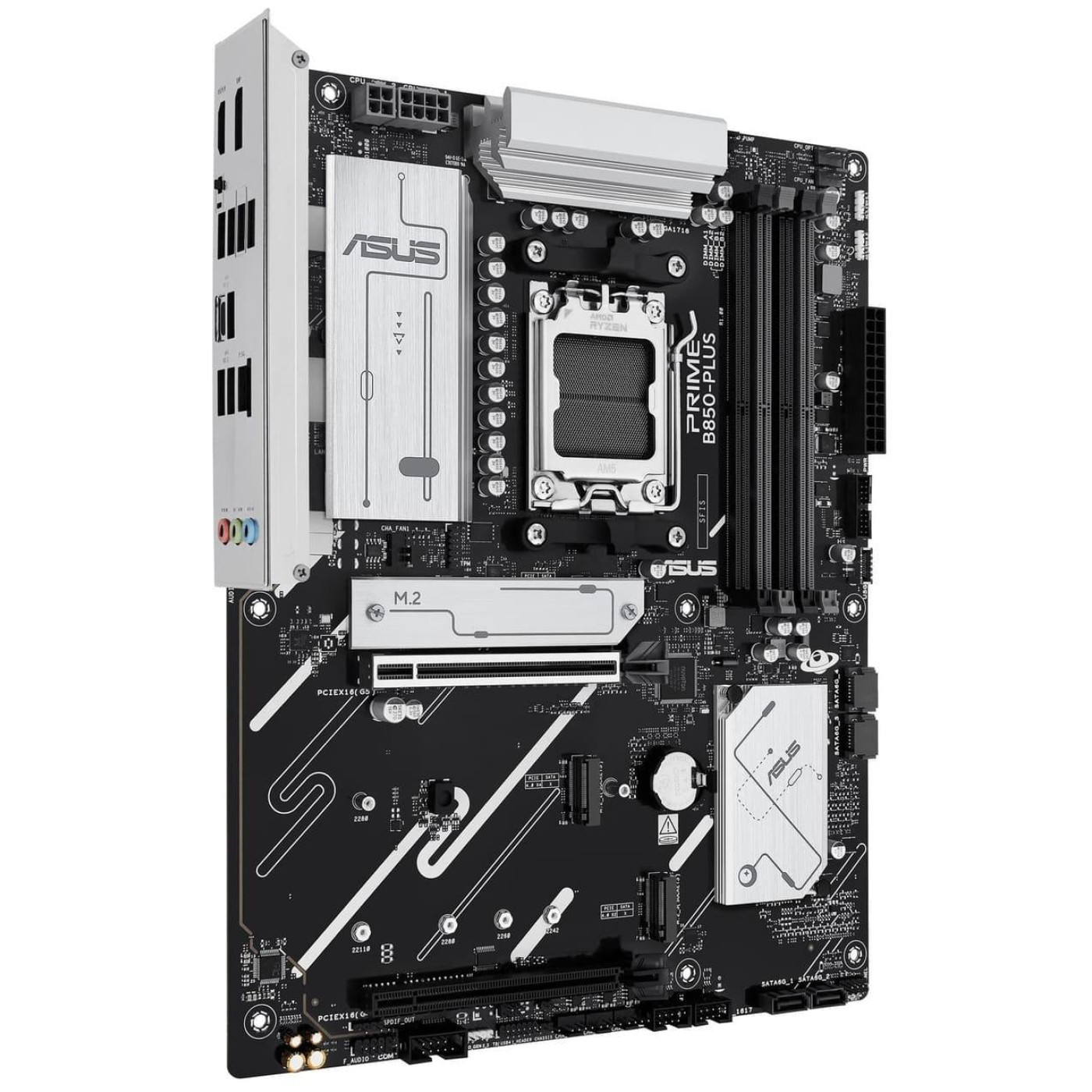 Материнская плата ASUS PRIME B850-PLUS-CSM (PRIME B850-PLUS-CSM) (Socket AM5, AMD B850, ATX)