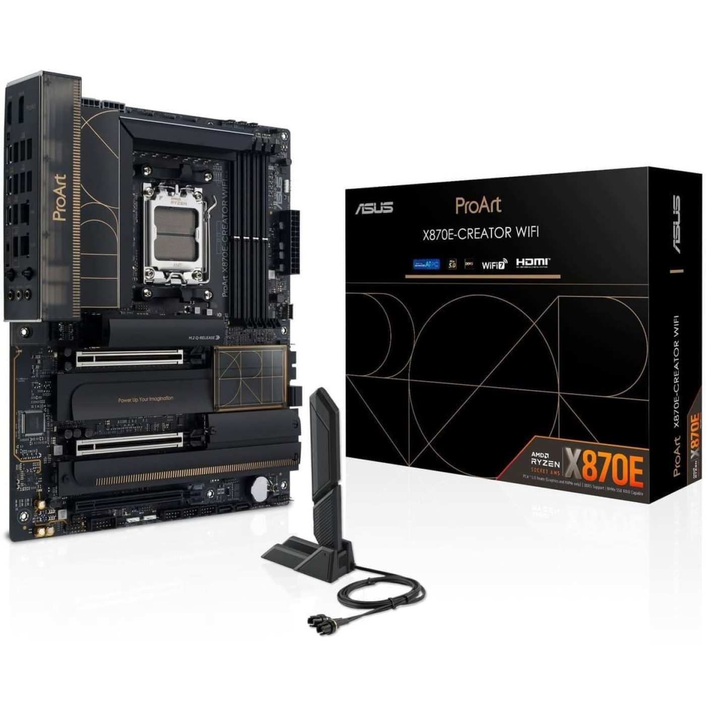 Материнська плата ASUS PROART X870E-CREATOR WIFI (PROART X870E-CREATOR WIFI) (Socket AM5, AMD X870E, ATX)