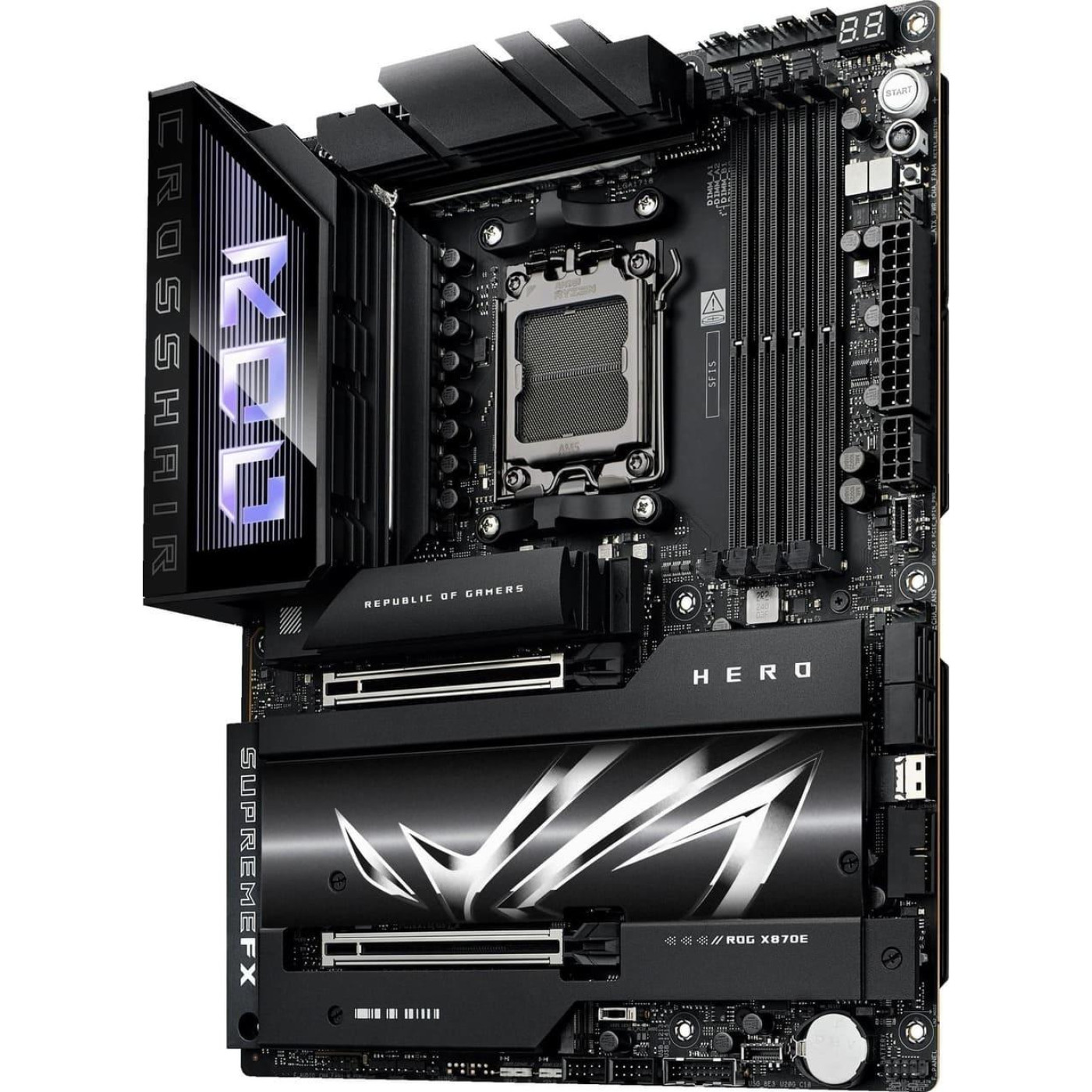 Материнська плата ASUS ROG CROSSHAIR X870E HERO (ROG CROSSHAIR X870E HERO) (Socket AM5, AMD X870E, ATX)