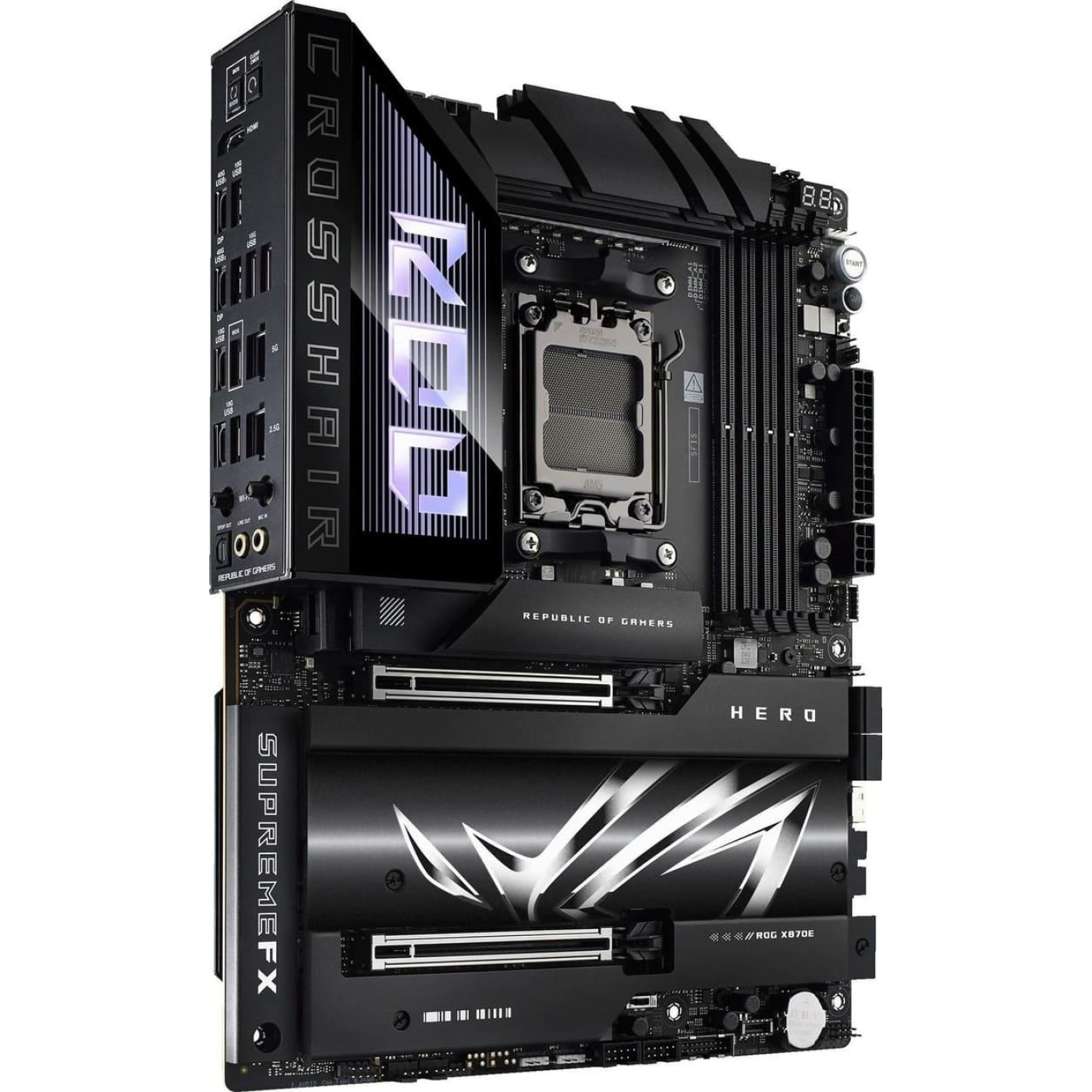 Материнська плата ASUS ROG CROSSHAIR X870E HERO (ROG CROSSHAIR X870E HERO) (Socket AM5, AMD X870E, ATX)