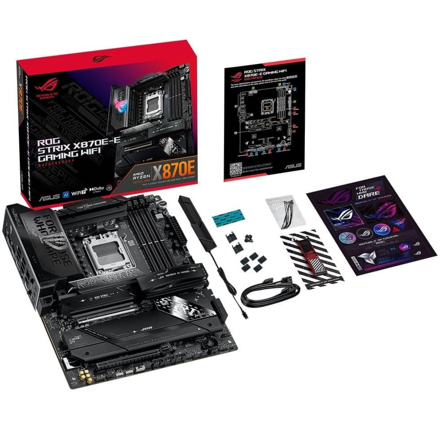 Материнская плата ASUS ROG STRIX X870E-E GAMING WIFI (ROG STRIX X870E-E GAMING WIFI) (Socket AM5, AMD X870E, ATX)