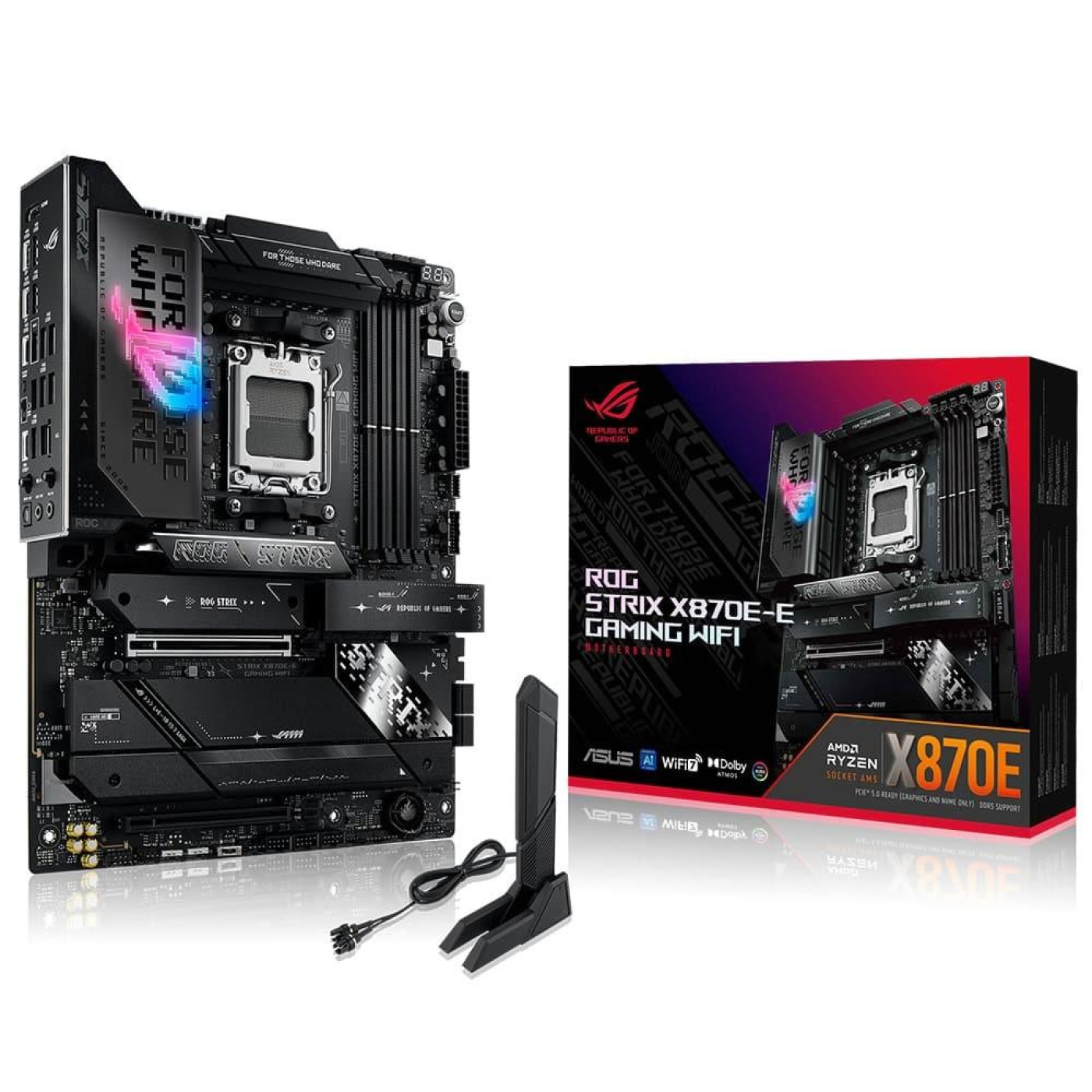 Материнская плата ASUS ROG STRIX X870E-E GAMING WIFI (ROG STRIX X870E-E GAMING WIFI) (Socket AM5, AMD X870E, ATX)