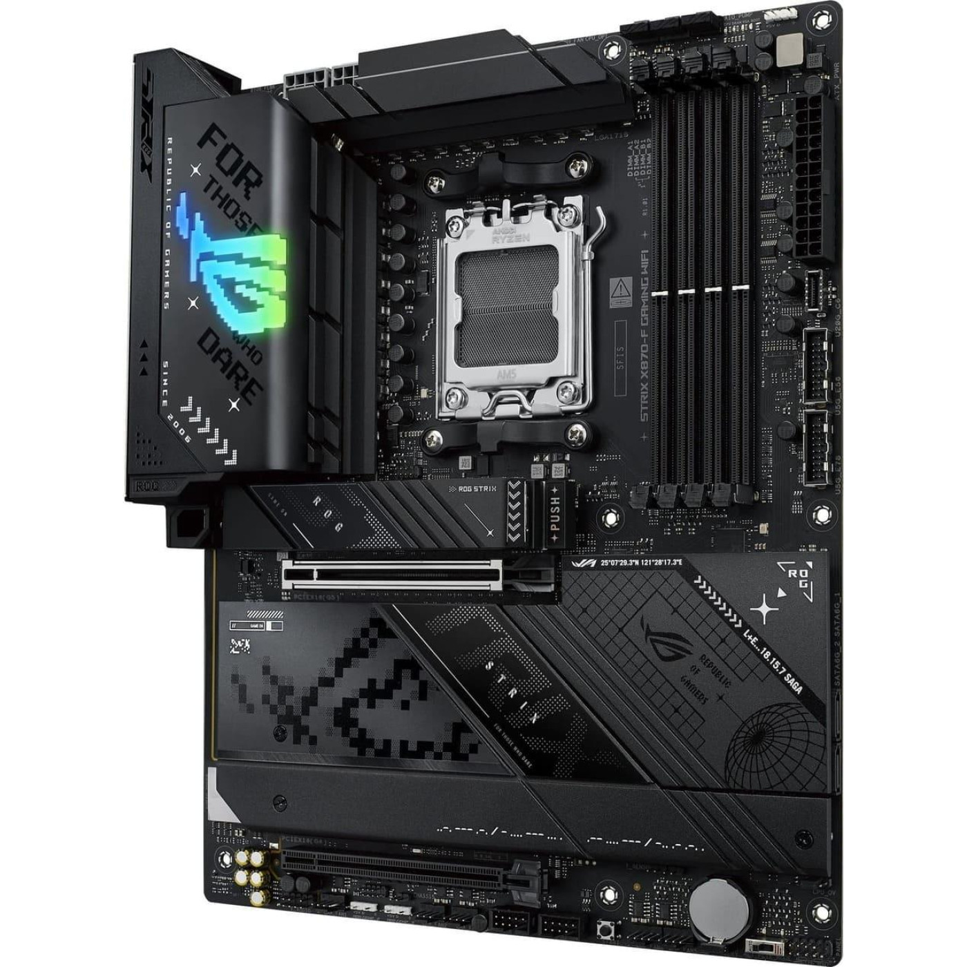 Материнська плата ASUS ROG STRIX X870-F GAMING WIFI (ROG STRIX X870-F GAMING WIFI) (Socket AM5, AMD X870, ATX) Б/в