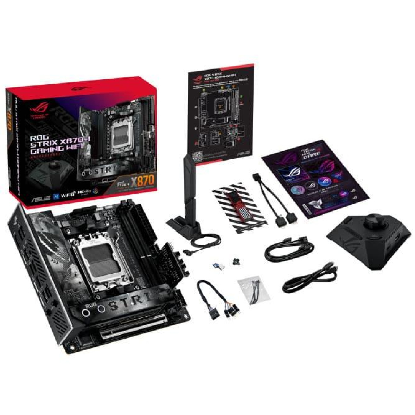 Материнська плата ASUS ROG STRIX X870-I GAMING WIFI (ROG STRIX X870-I GAMING WIFI) (Socket AM5, AMD X870, Mini-ITX)