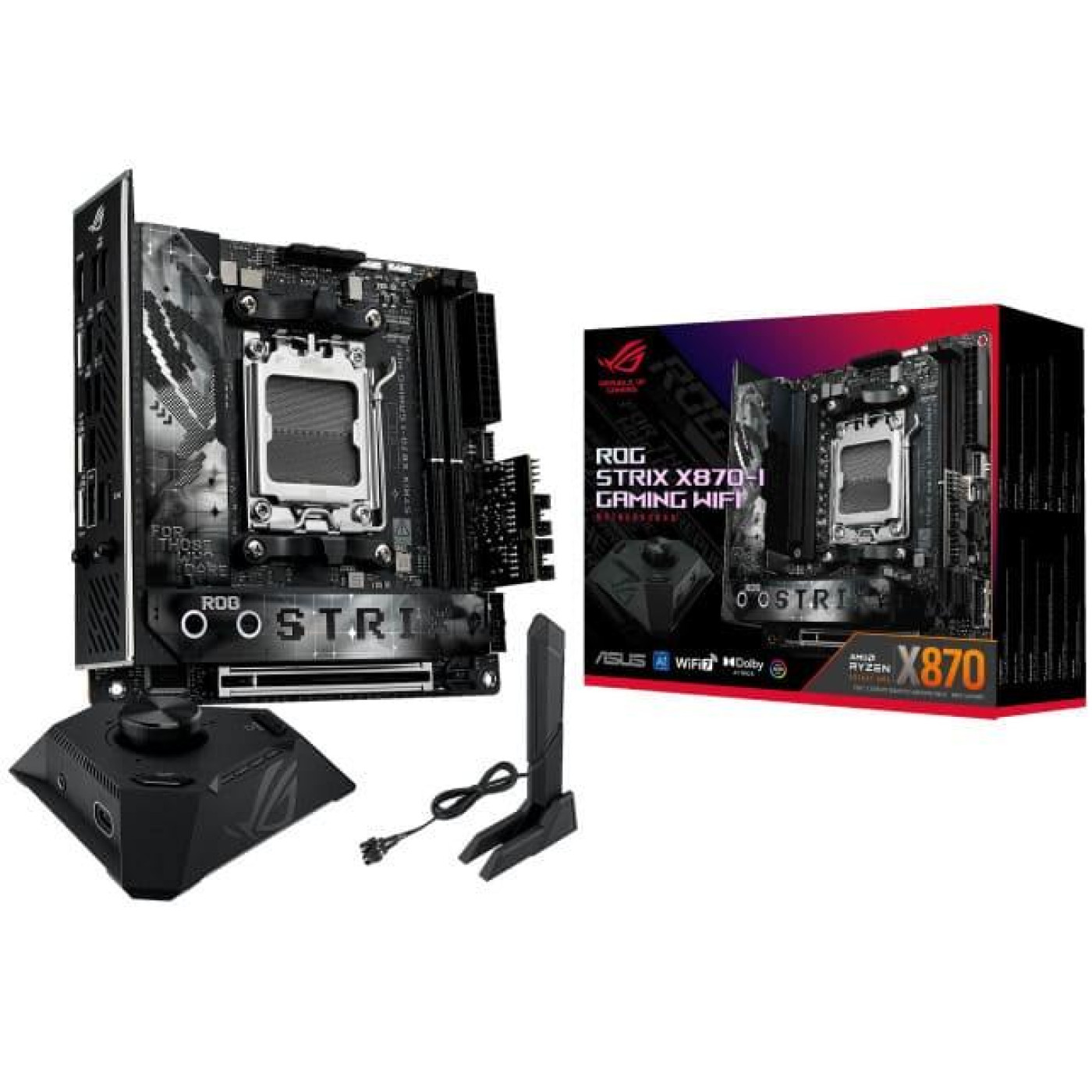 Материнська плата ASUS ROG STRIX X870-I GAMING WIFI (ROG STRIX X870-I GAMING WIFI) (Socket AM5, AMD X870, Mini-ITX)