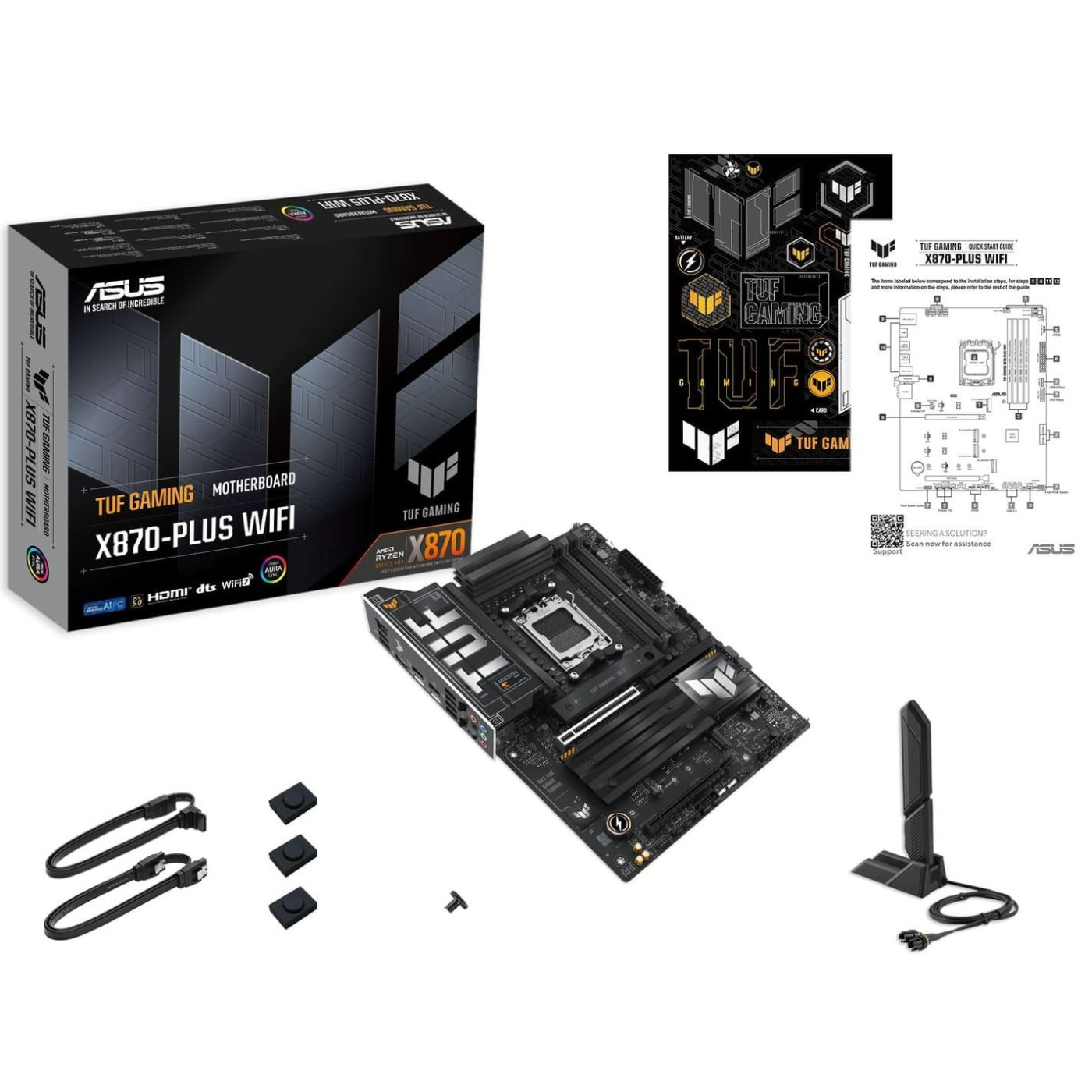 Материнская плата ASUS TUF GAMING X870-PLUS WIFI (TUF GAMING X870-PLUS WIFI) (Socket AM5, AMD X870, ATX) U2