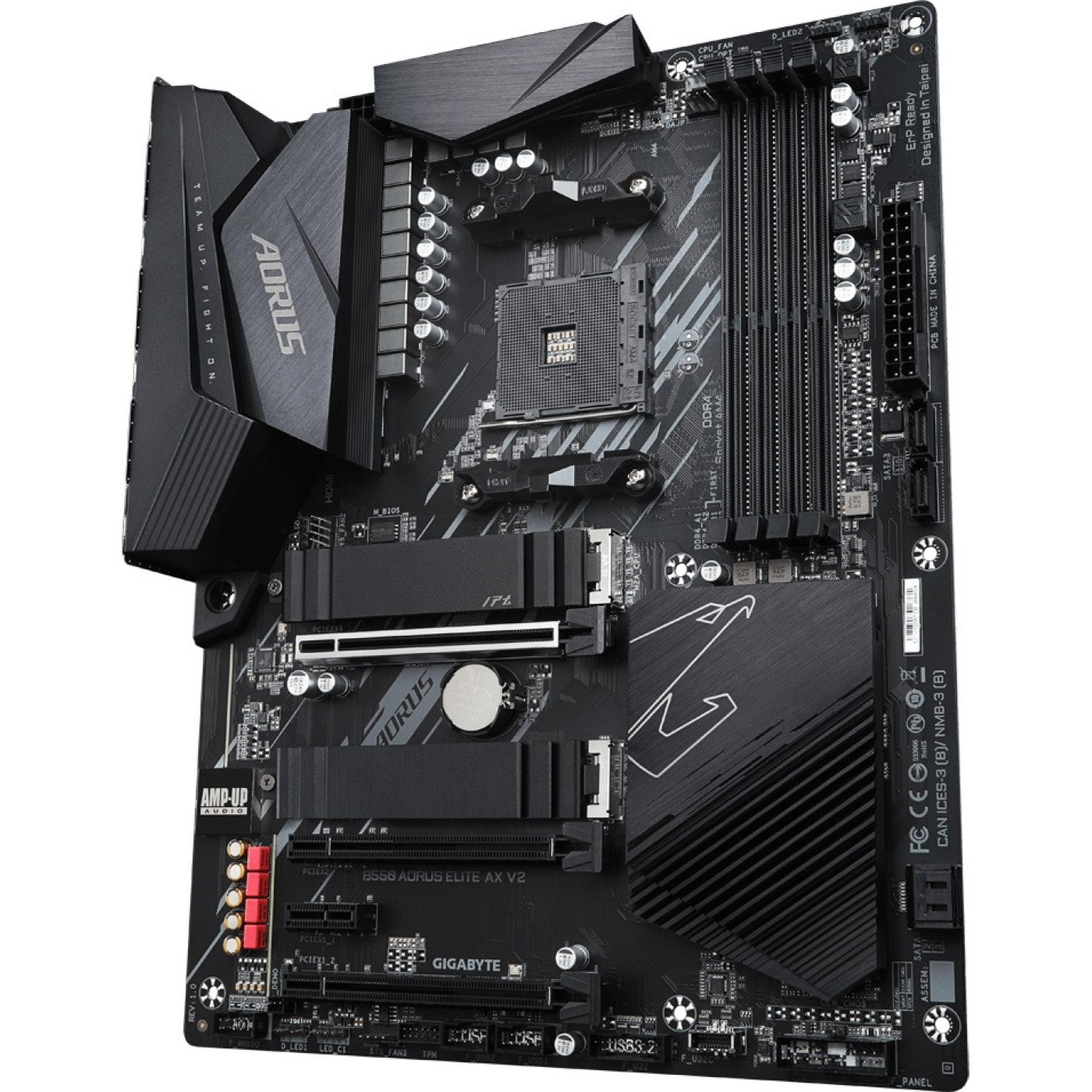 Материнська плата Gigabyte B550 Aorus Elite AX V2 (B550 AORUS ELITE AX V2) (Socket AM4, AMD B550, ATX)
