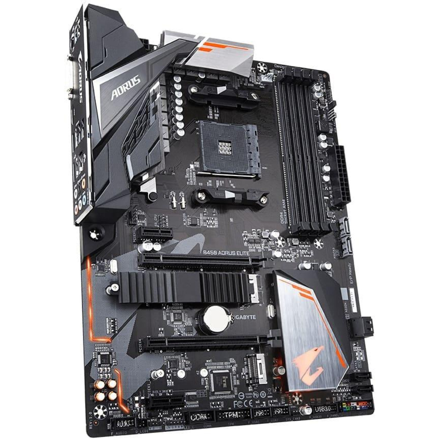 Материнская плата Gigabyte B450 Aorus Elite (B450 Aorus Elite) (Socket AM4, AMD B450, ATX) Б/у