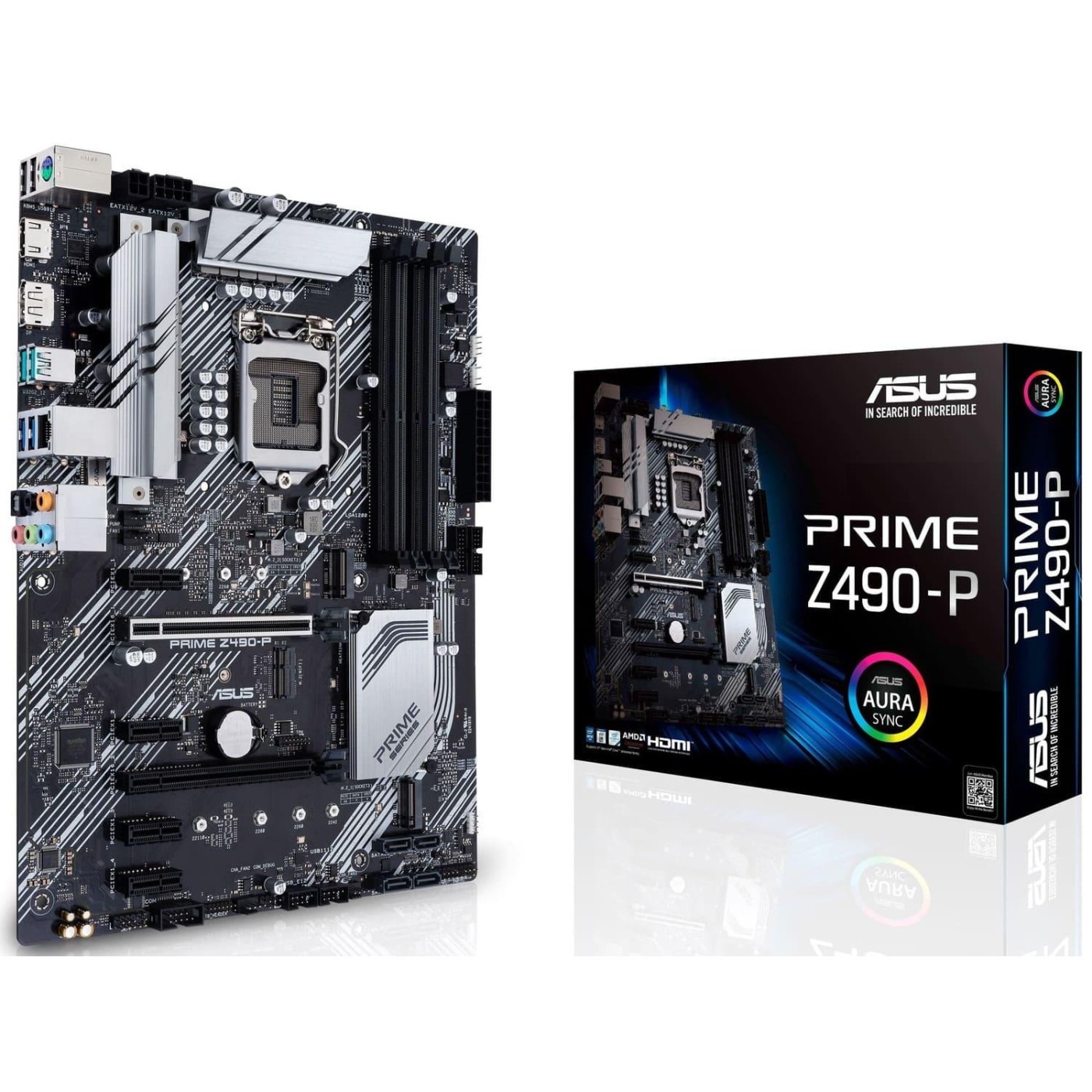 Материнская плата ASUS PRIME Z490-P (PRIME Z490-P) (Socket 1200, Intel Z490, ATX) Б/у,U1