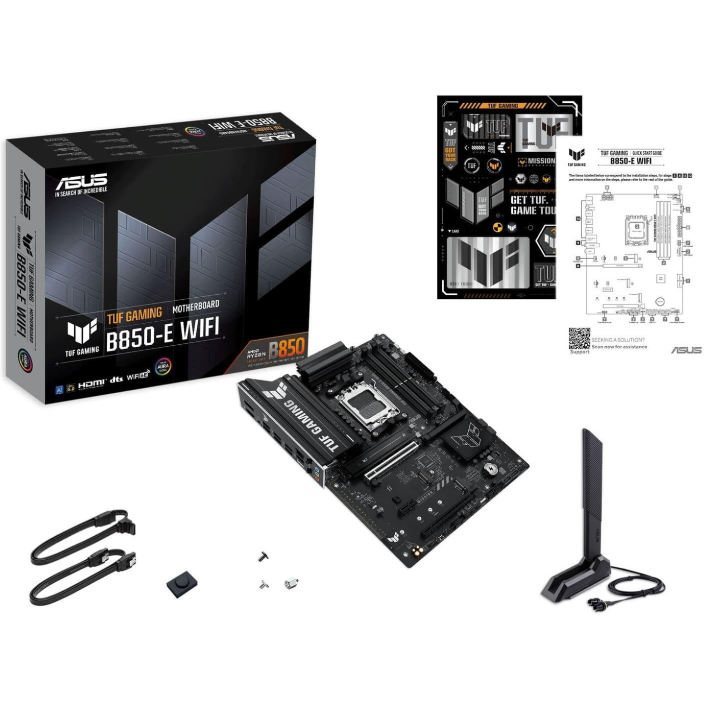 Материнская плата ASUS TUF GAMING B850-E WIFI (TUF GAMING B850-E WIFI) (Socket AM5, AMD B850, ATX) U1