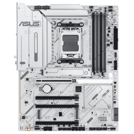 Материнська плата ASUS X870 MAX GAMING WIFI7 W White (X870 MAX GAMING WIFI7 W) (Socket AM5, AMD X870, ATX)