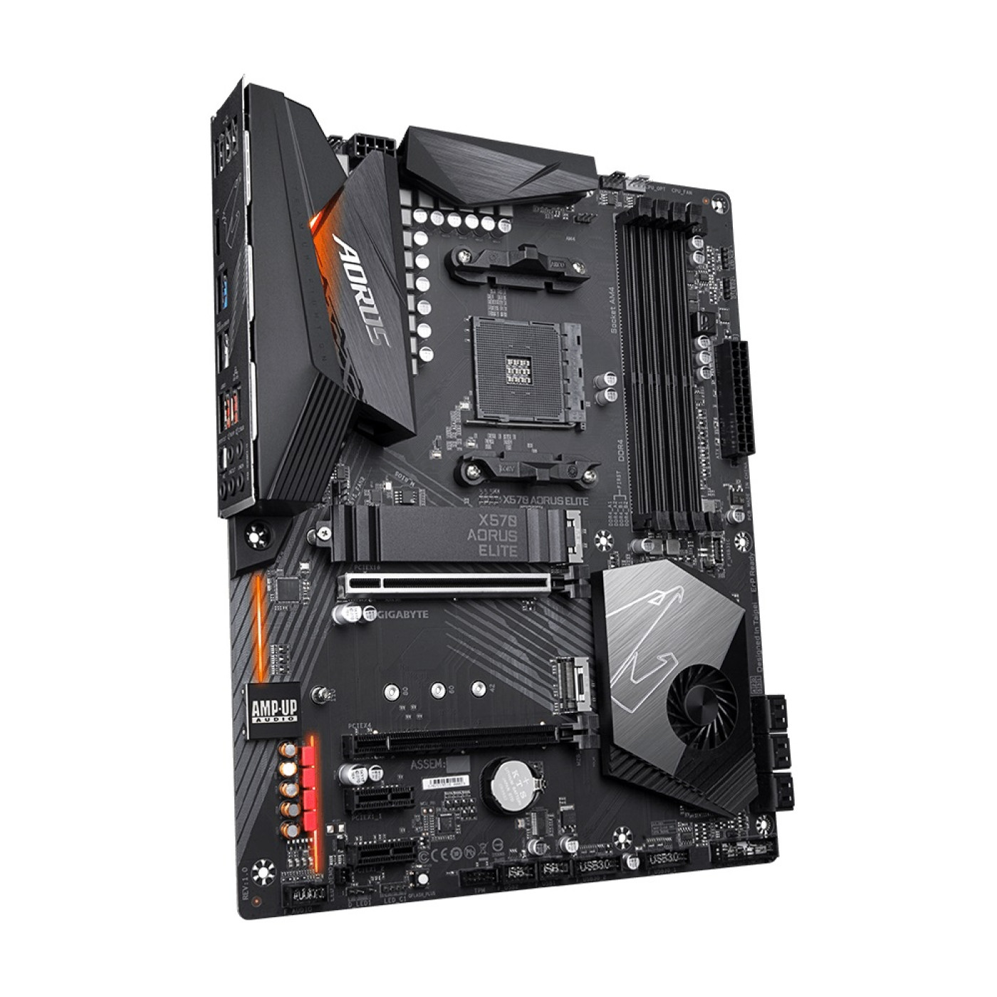 Материнська плата Gigabyte X570 Aorus Elite (X570 Aorus Elite) (Socket AM4, AMD X570, ATX) Б/в