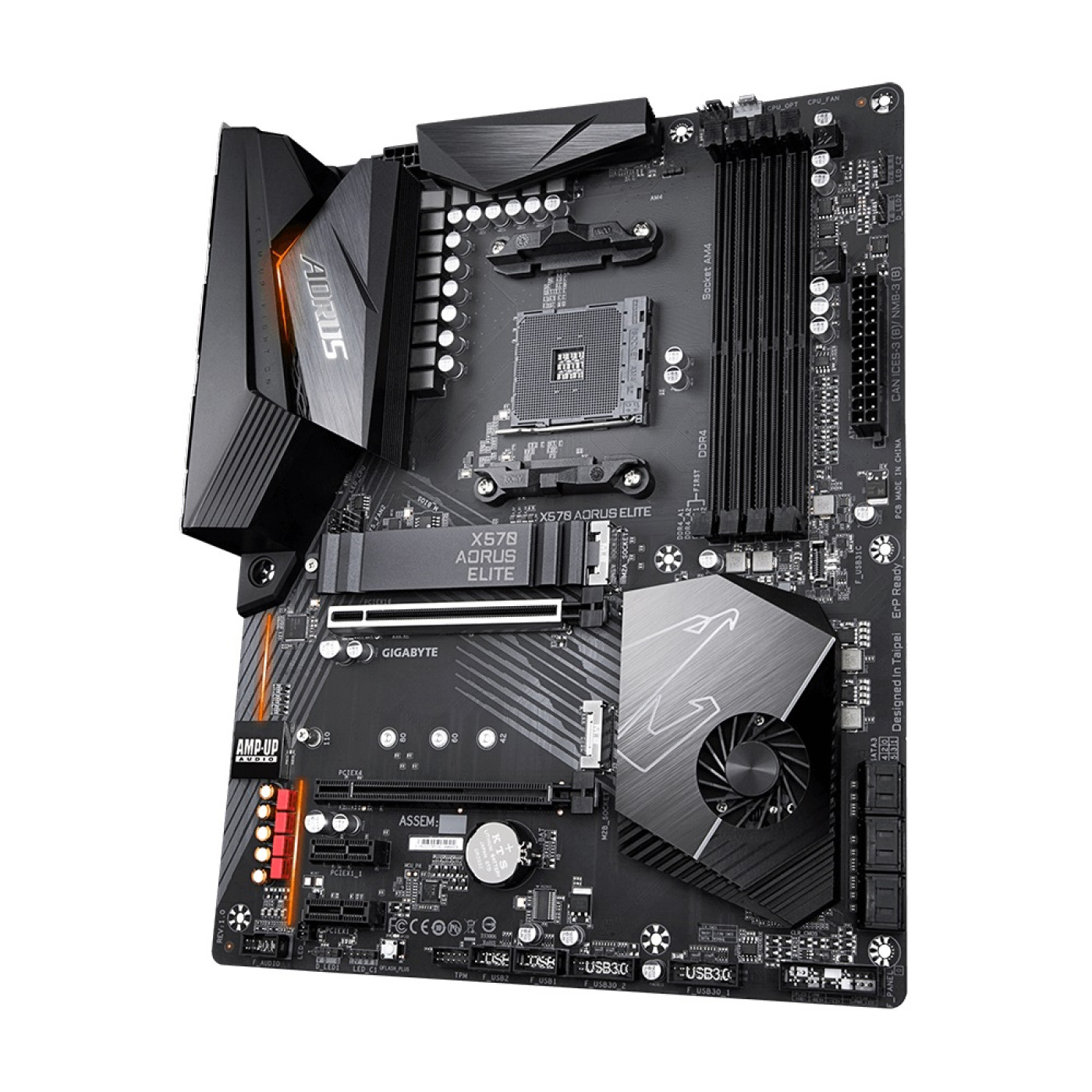 Материнська плата Gigabyte X570 Aorus Elite (X570 Aorus Elite) (Socket AM4, AMD X570, ATX) Б/в