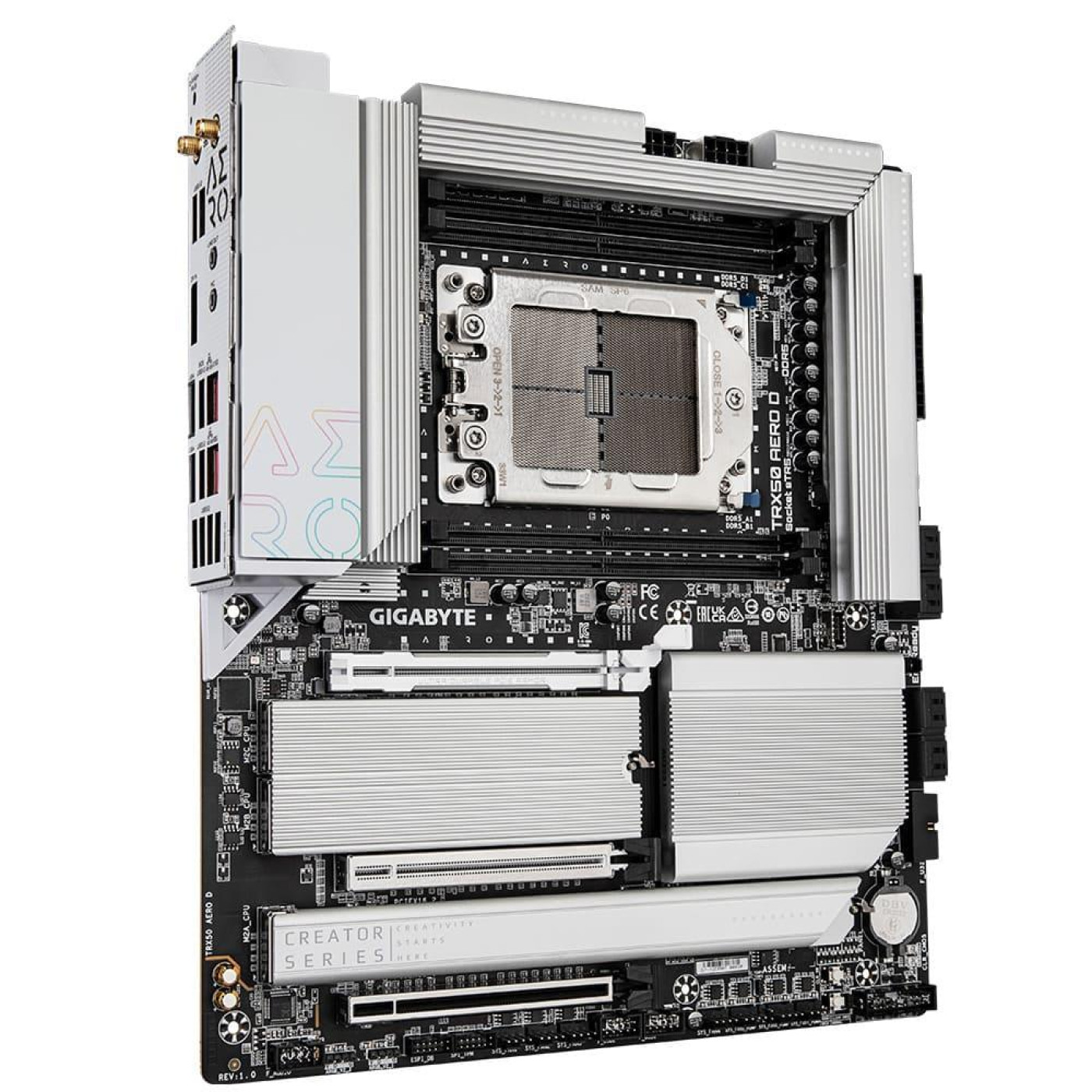 Материнська плата GIGABYTE TRX50 AERO D (TRX50 AERO D) (Socket TR5, AMD TRX50, E-ATX)