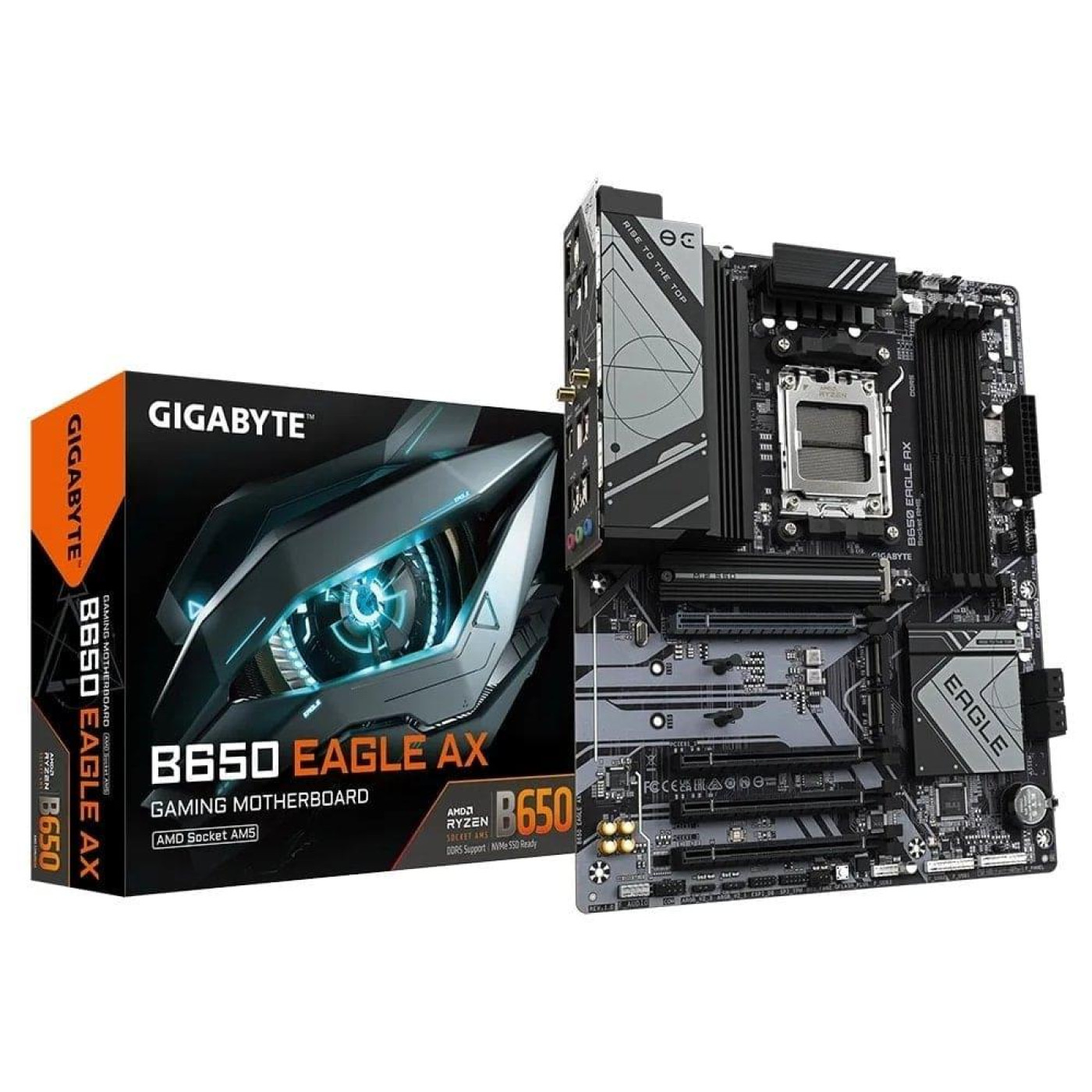 Материнська плата Gigabyte B650 EAGLE AX (B650 EAGLE AX) (Socket AM5, AMD B650, ATX) Б/в,U1