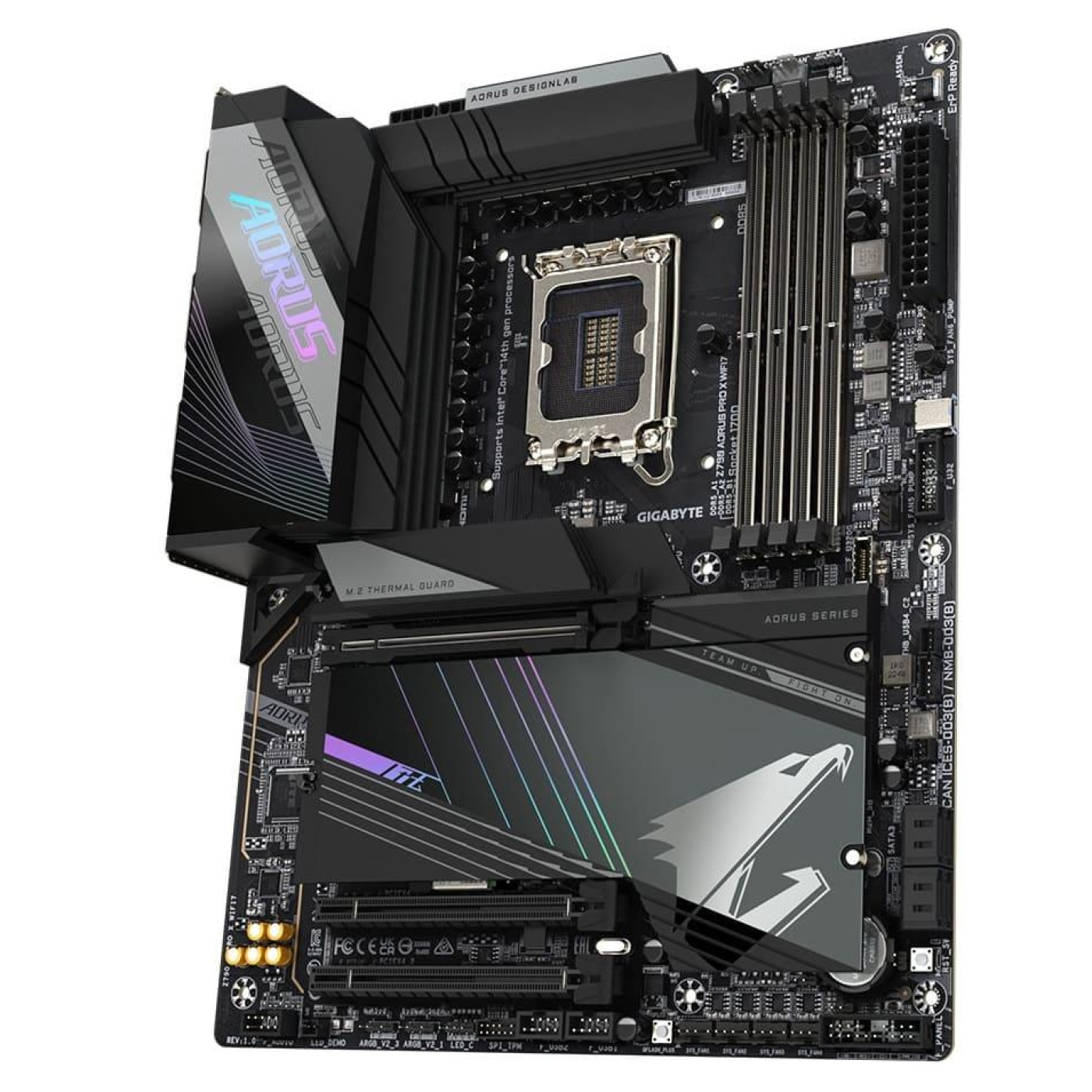 Материнська плата Gigabyte Z790 AORUS PRO X WIFI7 (Z790 AORUS PRO X WIFI7) (Socket 1700, Intel Z790, ATX) Б/в