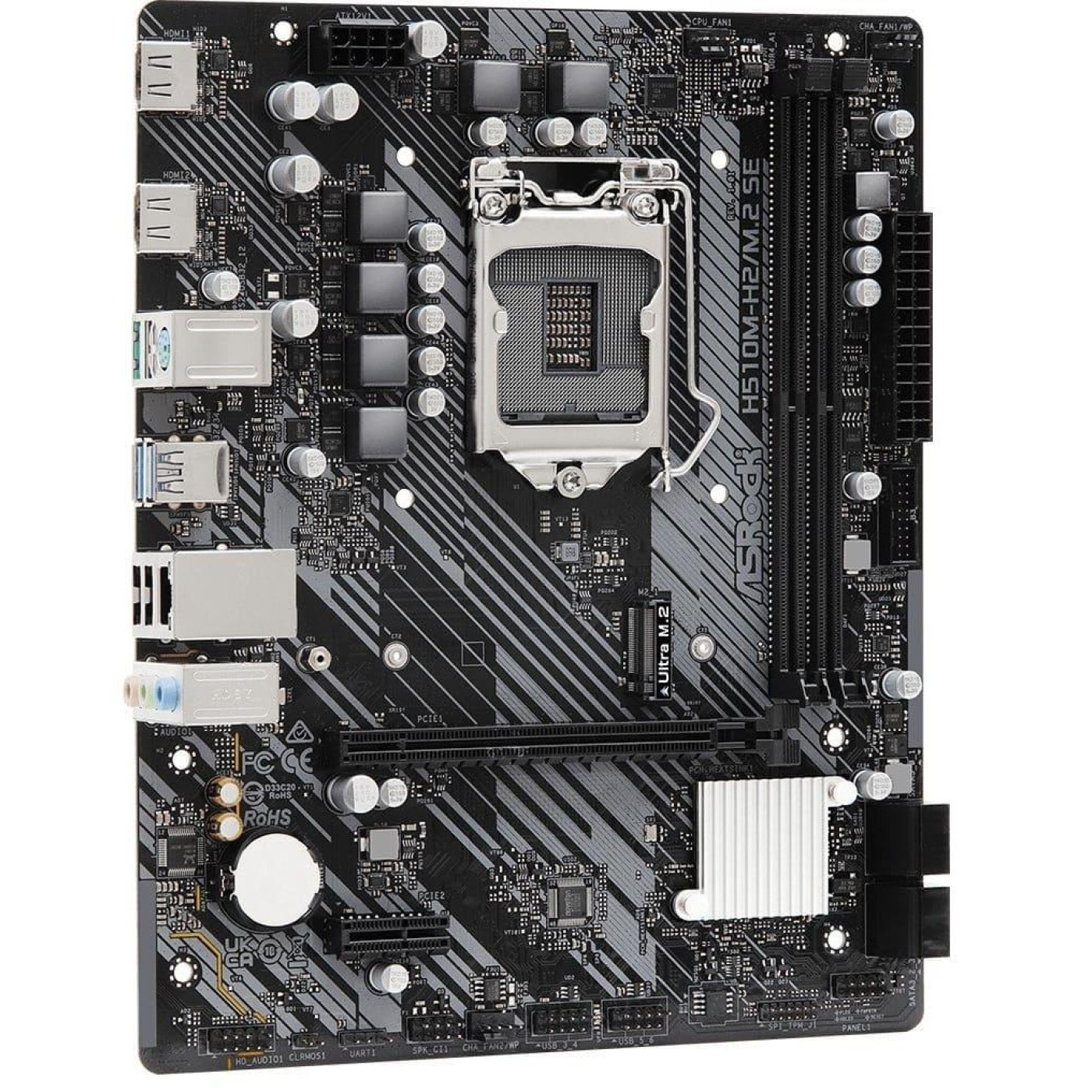 Материнская плата AsRock H510M-H2/M.2 SE (H510M-H2/M.2 SE) (Socket 1200, Intel H510, Micro-ATX)