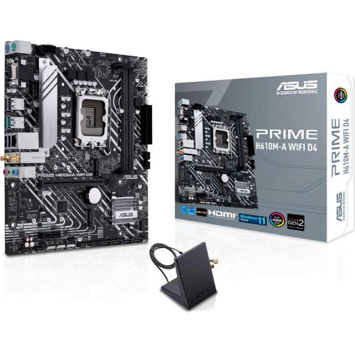 Материнська плата ASUS PRIME H610M-A WIFI D4 (PRIME H610M-A WIFI D4) (Socket 1700, Intel H610, Micro-ATX)