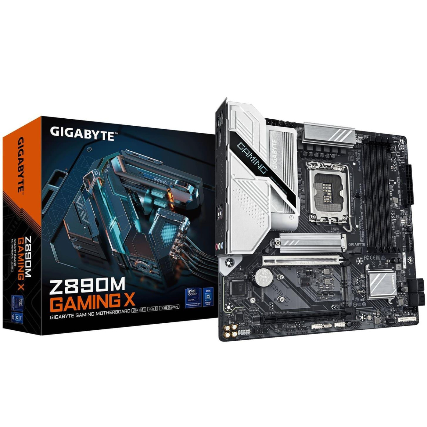 Материнська плата Gigabyte Z890M GAMING X (Z890M GAMING X) (Socket 1851, Intel Z890, Micro-ATX)