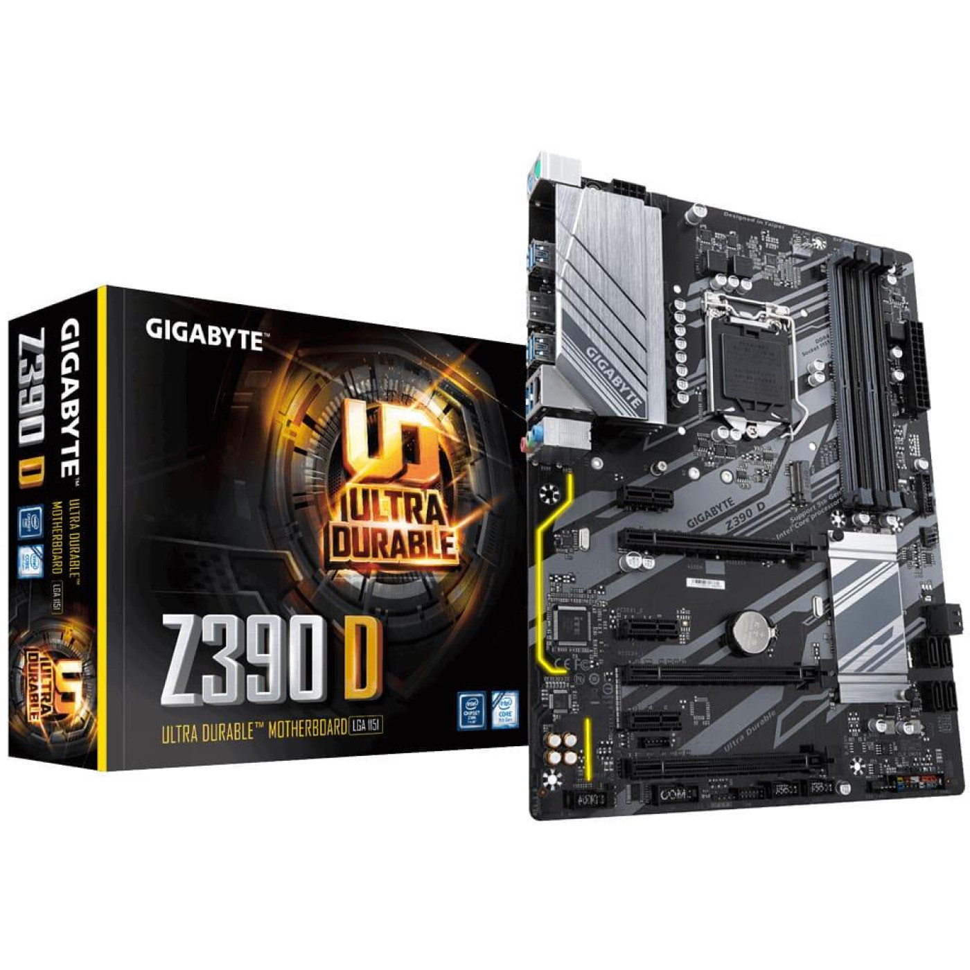 Материнская плата Gigabyte Z390 D (Z390 D) (Socket 1151 v2, Intel Z390, ATX) Б/у