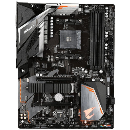 Материнська плата Gigabyte B450 Aorus Elite V2 (B450 Aorus Elite V2) (Socket AM4, AMD B450, ATX) Б/в