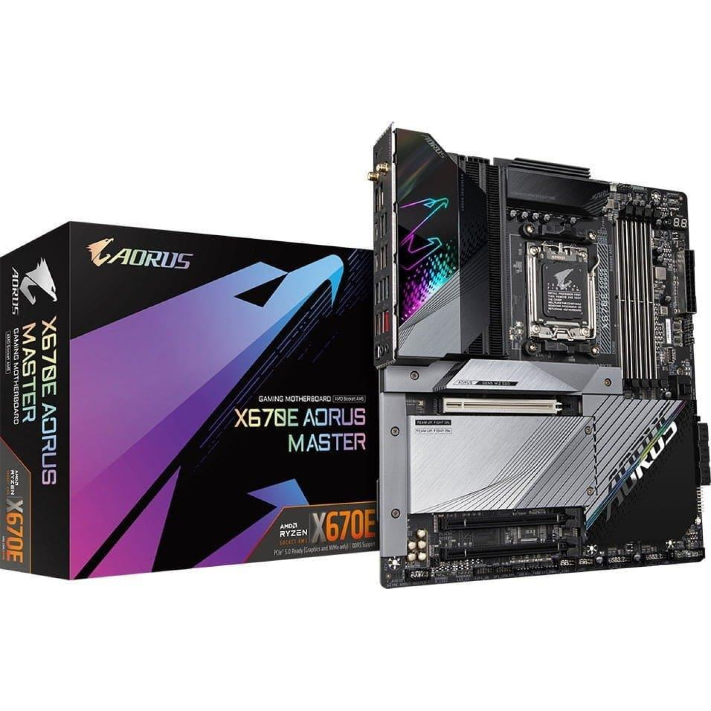 Материнська плата Gigabyte X670E AORUS MASTER (X670E AORUS MASTER) (Socket AM5, AMD X670, E-ATX) Б/в