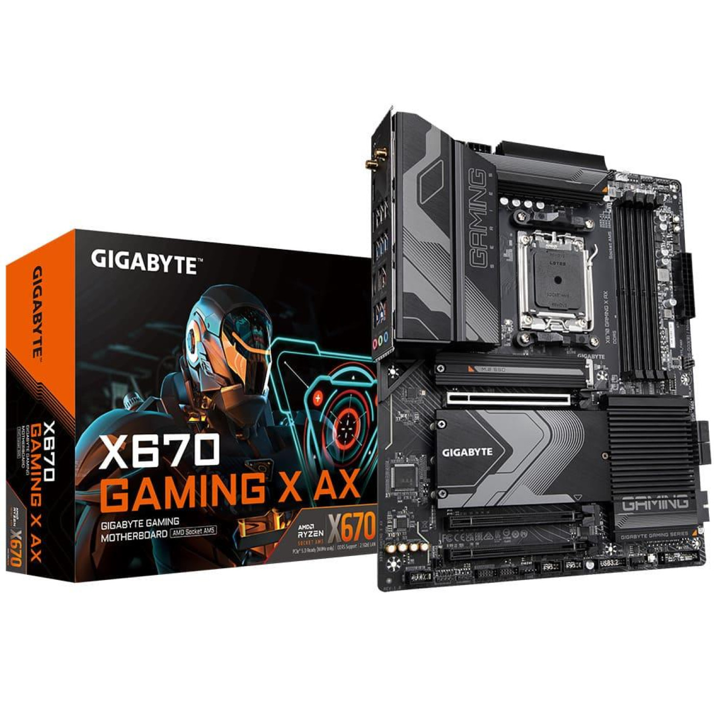Материнська плата Gigabyte X670 GAMING X AX (X670 GAMING X AX) (Socket AM5, AMD X670, ATX) Б/в
