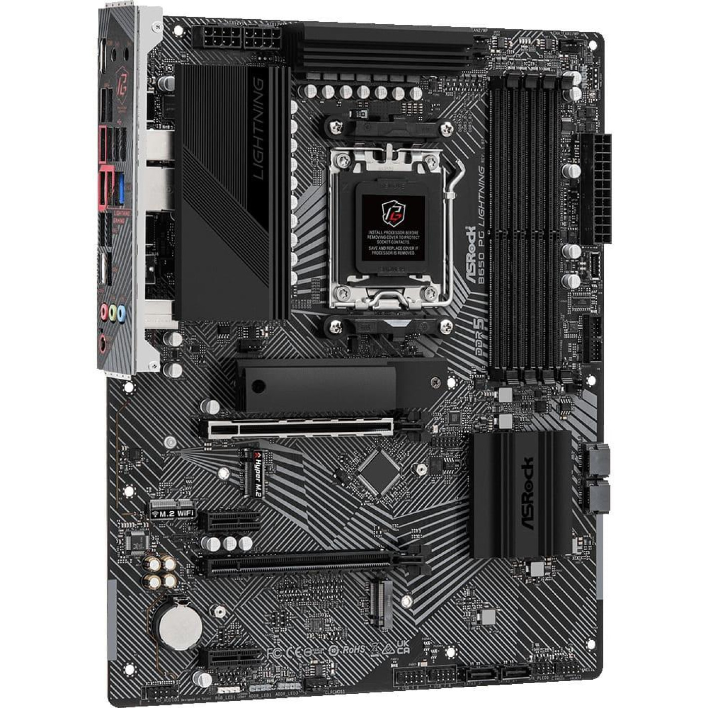 Материнская плата AsRock B650 PG LIGHTNING (B650 PG LIGHTNING) (Socket AM5, AMD B650, ATX)