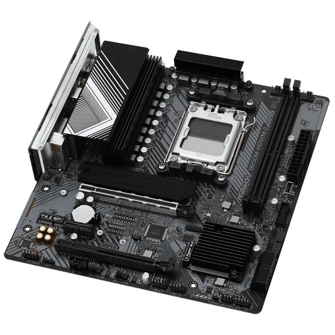 Материнская плата AsRock B650M-HDV/M.2 (B650M-HDV/M.2) (Socket AM5, AMD B650, Micro-ATX)
