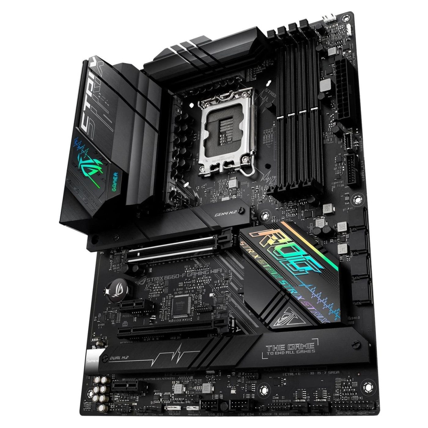 Материнська плата ASUS ROG STRIX B660-F GAMING WIFI (ROG STRIX B660-F GAMING WIFI+Рамка для сокету) (Socket 1700, Intel B660, ATX) Б/в,U1