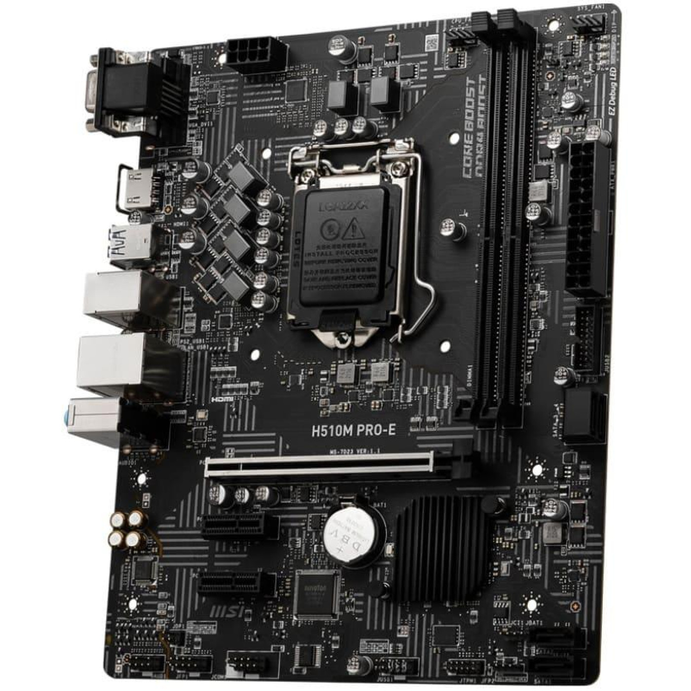 Материнская плата MSI H510M PRO-E (H510M PRO-E) (Socket 1200, Intel H510, Micro-ATX) Б/у,U1