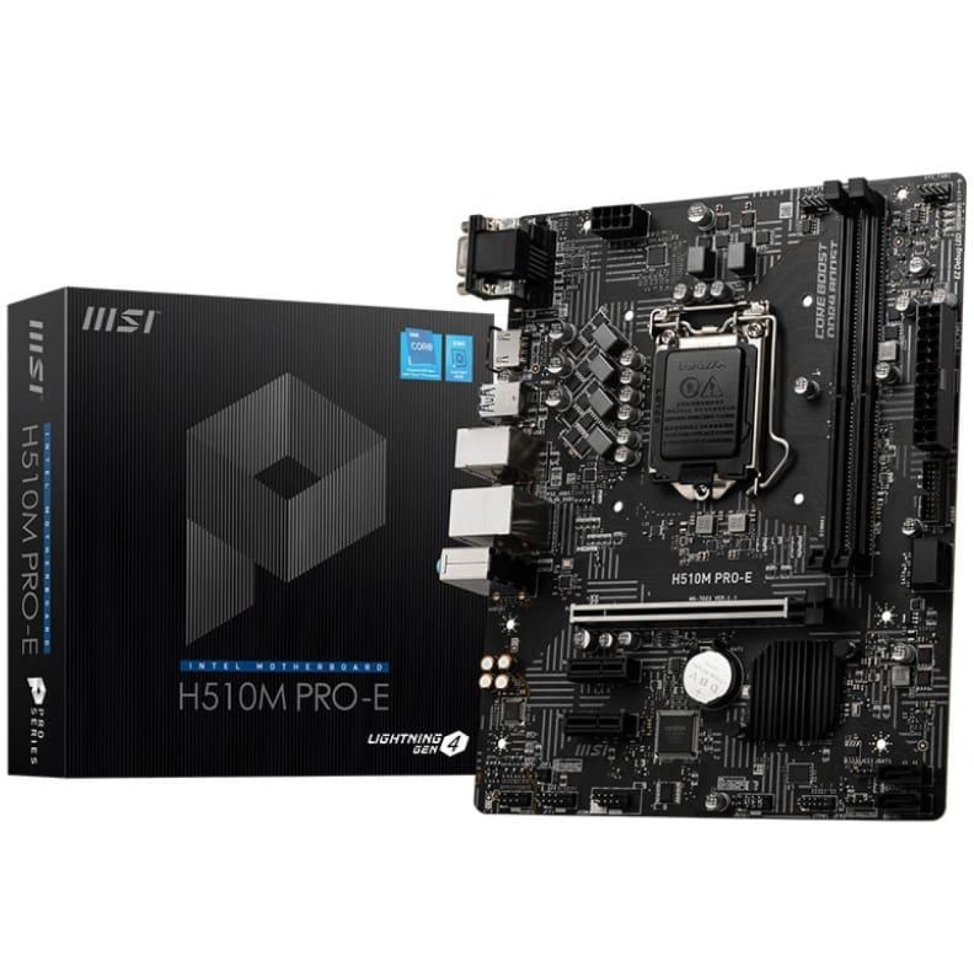 Материнская плата MSI H510M PRO-E (H510M PRO-E) (Socket 1200, Intel H510, Micro-ATX) Б/у,U1