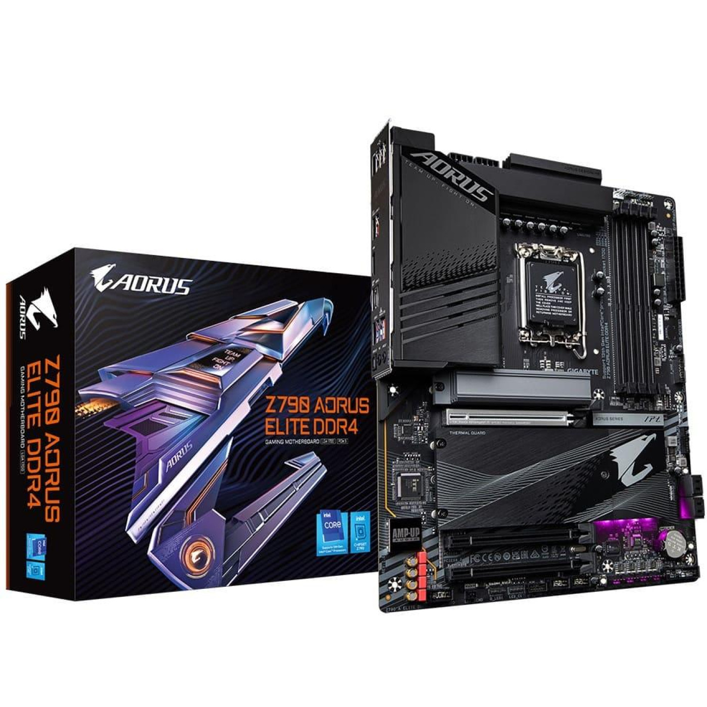 Материнська плата Gigabyte Z790 AORUS ELITE DDR4 (Z790 AORUS ELITE DDR4) (Socket 1700, Intel Z790, ATX) U1