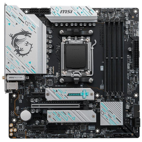 Материнська плата MSI B650M GAMING PLUS WIFI (B650M GAMING PLUS WIFI) (Socket AM5, AMD B650, Micro-ATX) Б/в