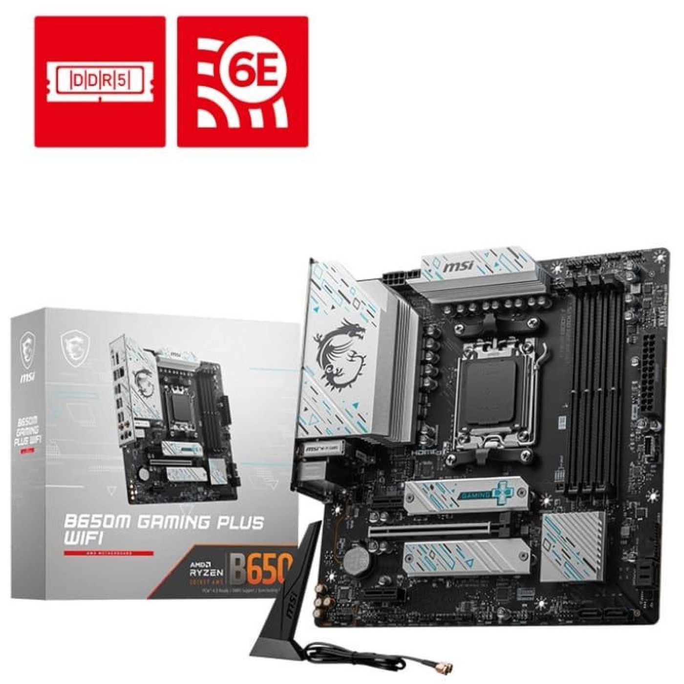 Материнская плата MSI B650M GAMING PLUS WIFI (B650M GAMING PLUS WIFI) (Socket AM5, AMD B650, Micro-ATX)