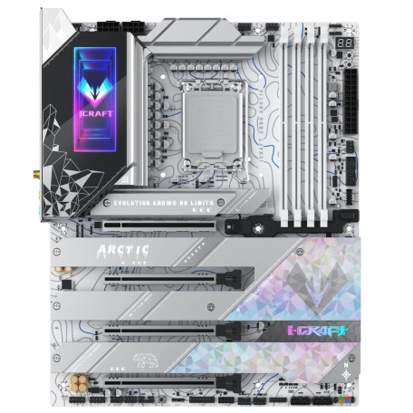 Материнська плата MAXSUN iCraft Z890 ARCTIC (MS-ICRAFT Z890 ARCTIC) (Socket 1851, Intel Z890, ATX)