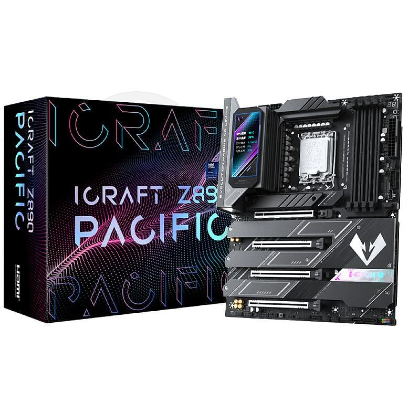 Материнская плата Maxsun iCraft Z890 PACIFIC (MS-ICRAFT Z890 PACIFIC) (Socket 1851, Intel Z890, ATX)