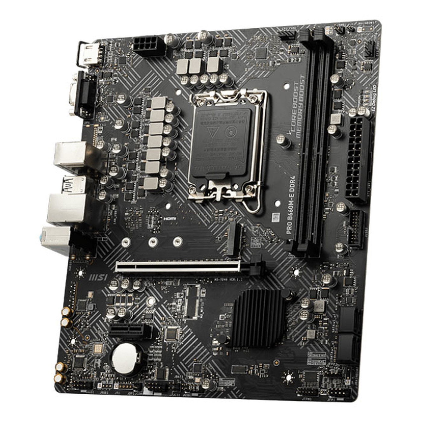 Материнская плата MSI PRO B660M-E DDR4 (PRO B660M-E DDR4) (Socket 1700, Intel B660, Micro-ATX) Б/у