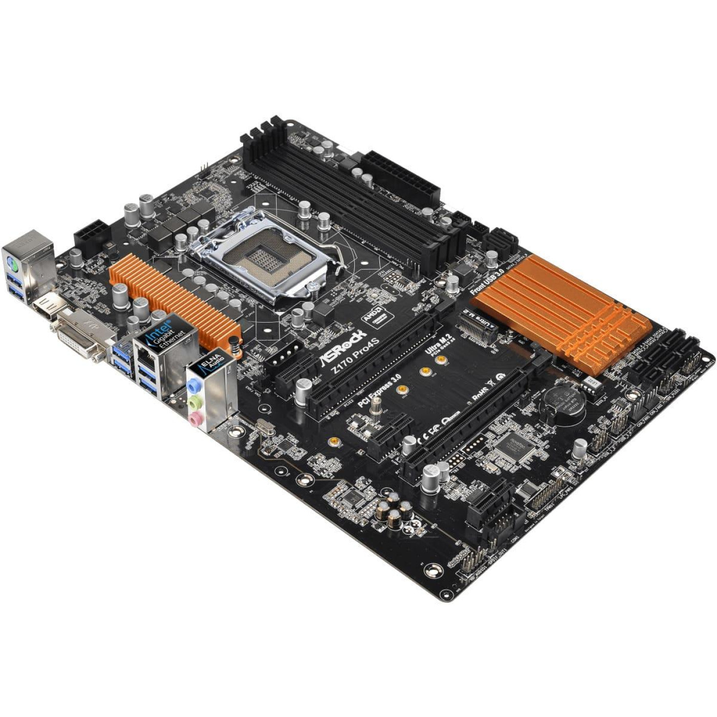 Материнська плата AsRock Z170 Pro4S (Z170 Pro4S) (Socket 1151, Intel Z170, ATX) Б/в,U2
