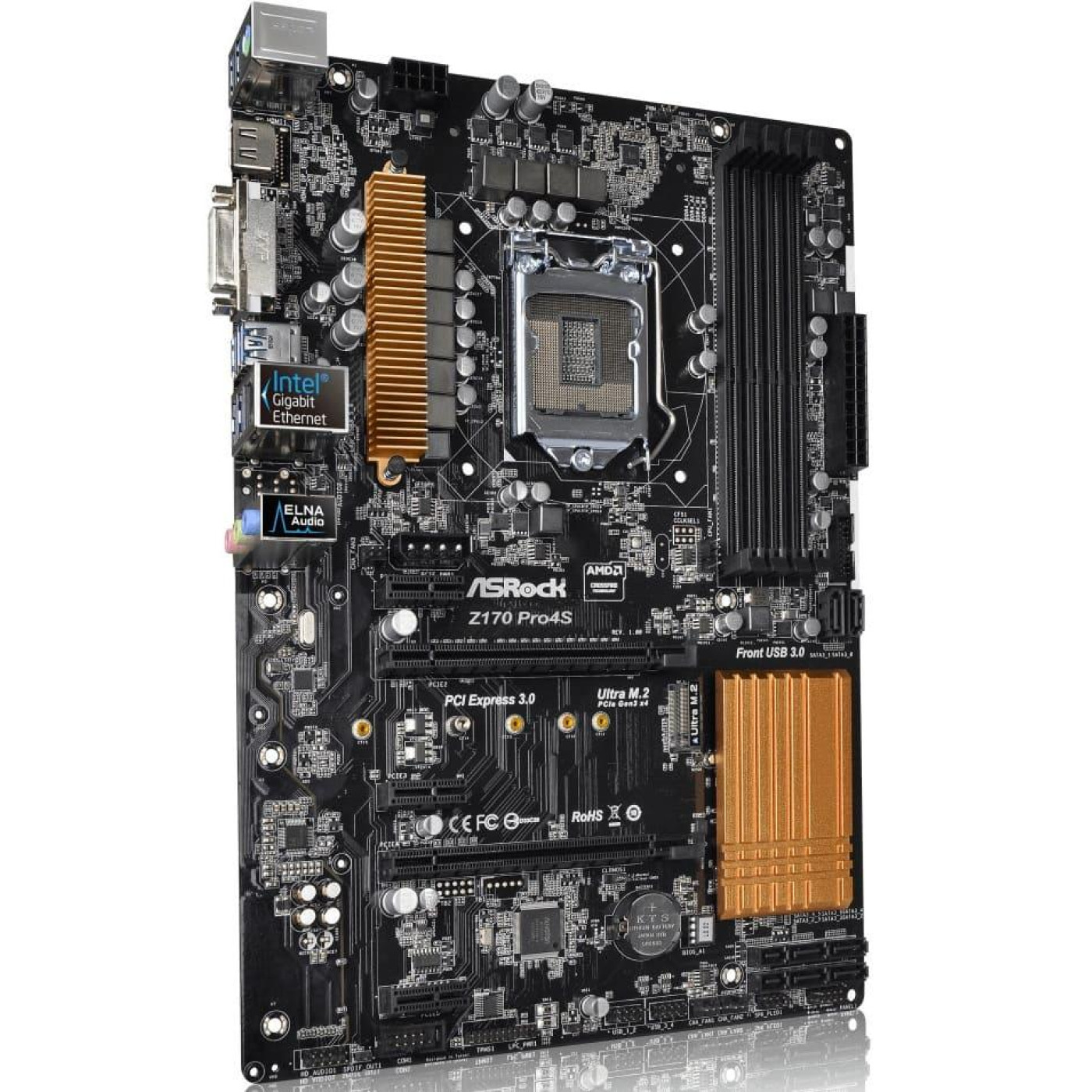 Материнська плата AsRock Z170 Pro4S (Z170 Pro4S) (Socket 1151, Intel Z170, ATX) Б/в,U2