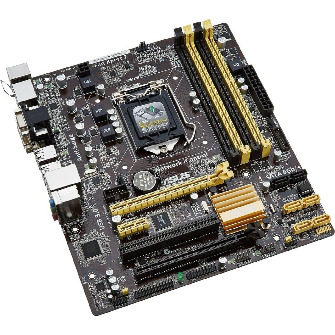 Материнская плата ASUS B85M-E (B85M-E) (s1150, Intel B85, Micro-ATX) Б/у