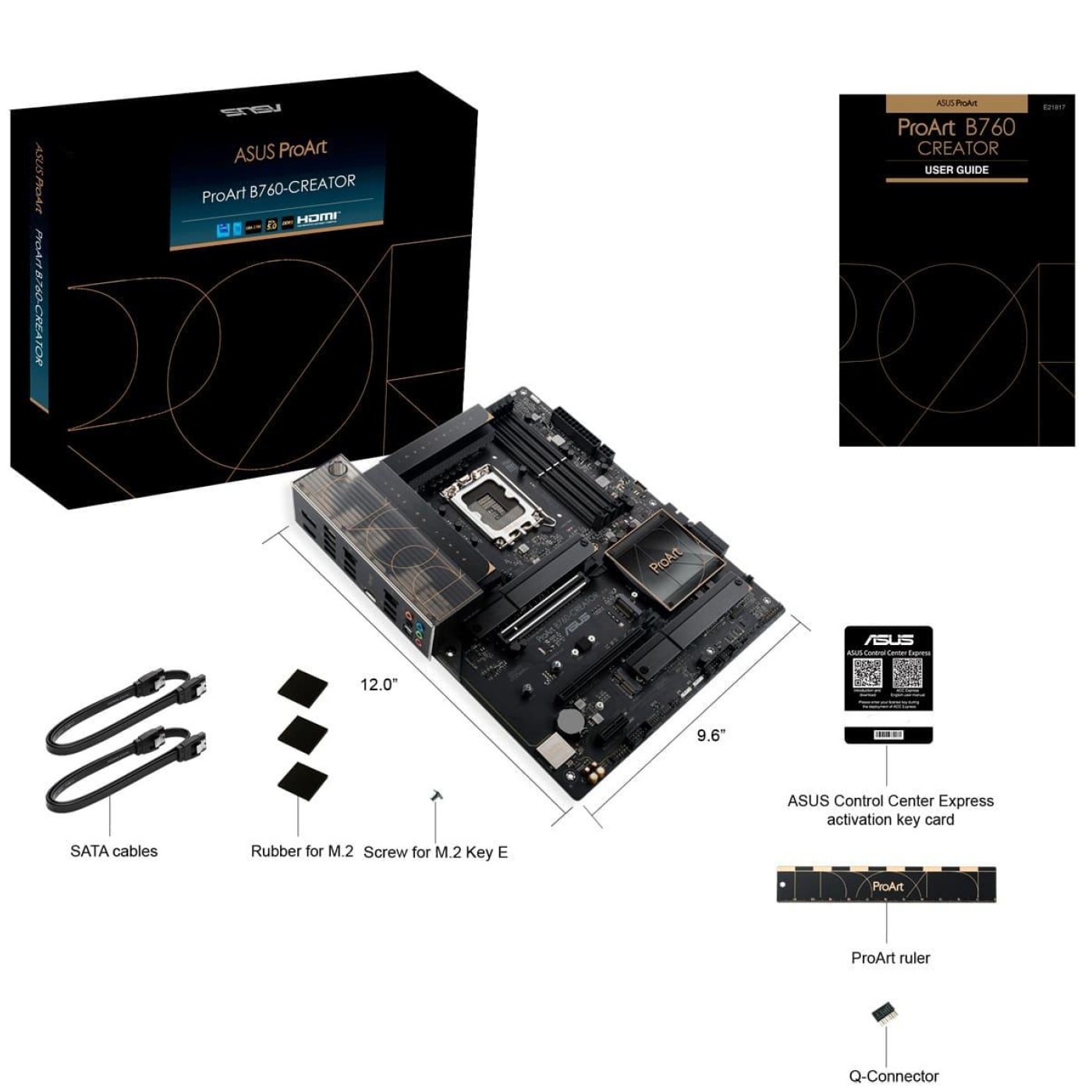 Материнська плата ASUS PROART B760-CREATOR (PROART B760-CREATOR) (Socket 1700, Intel B760, ATX)