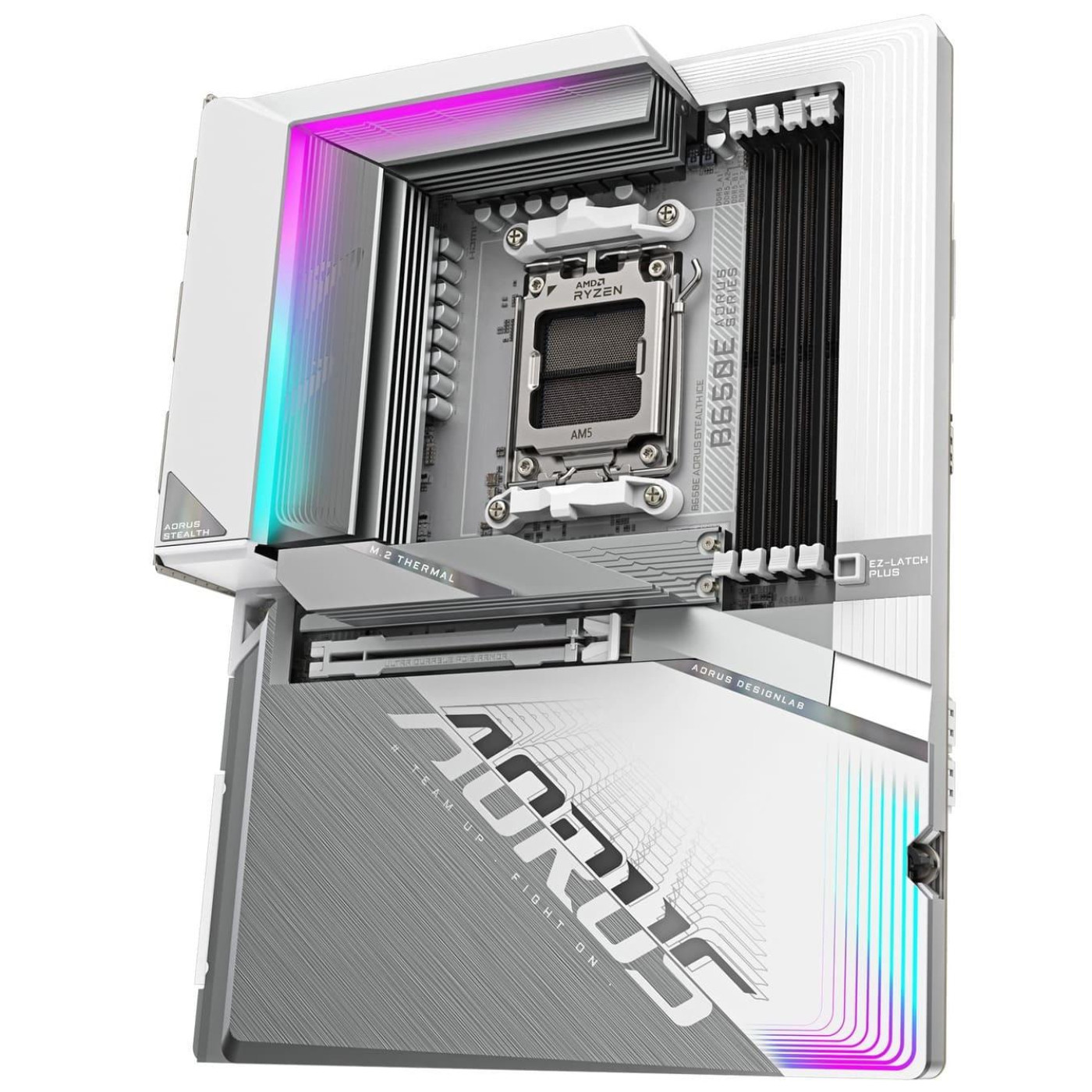 Материнська плата Gigabyte B650E AORUS STEALTH ICE BTF (B650E AORUS STEALTH ICE) (Socket AM5, AMD B650, ATX)