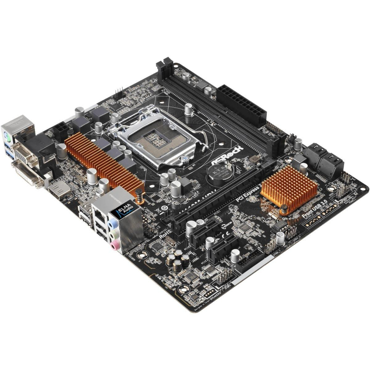Материнская плата AsRock H110M-HDV rev1.02 (H110M-HDV) (Socket 1151, Intel H110, Micro-ATX) Б/у,U1
