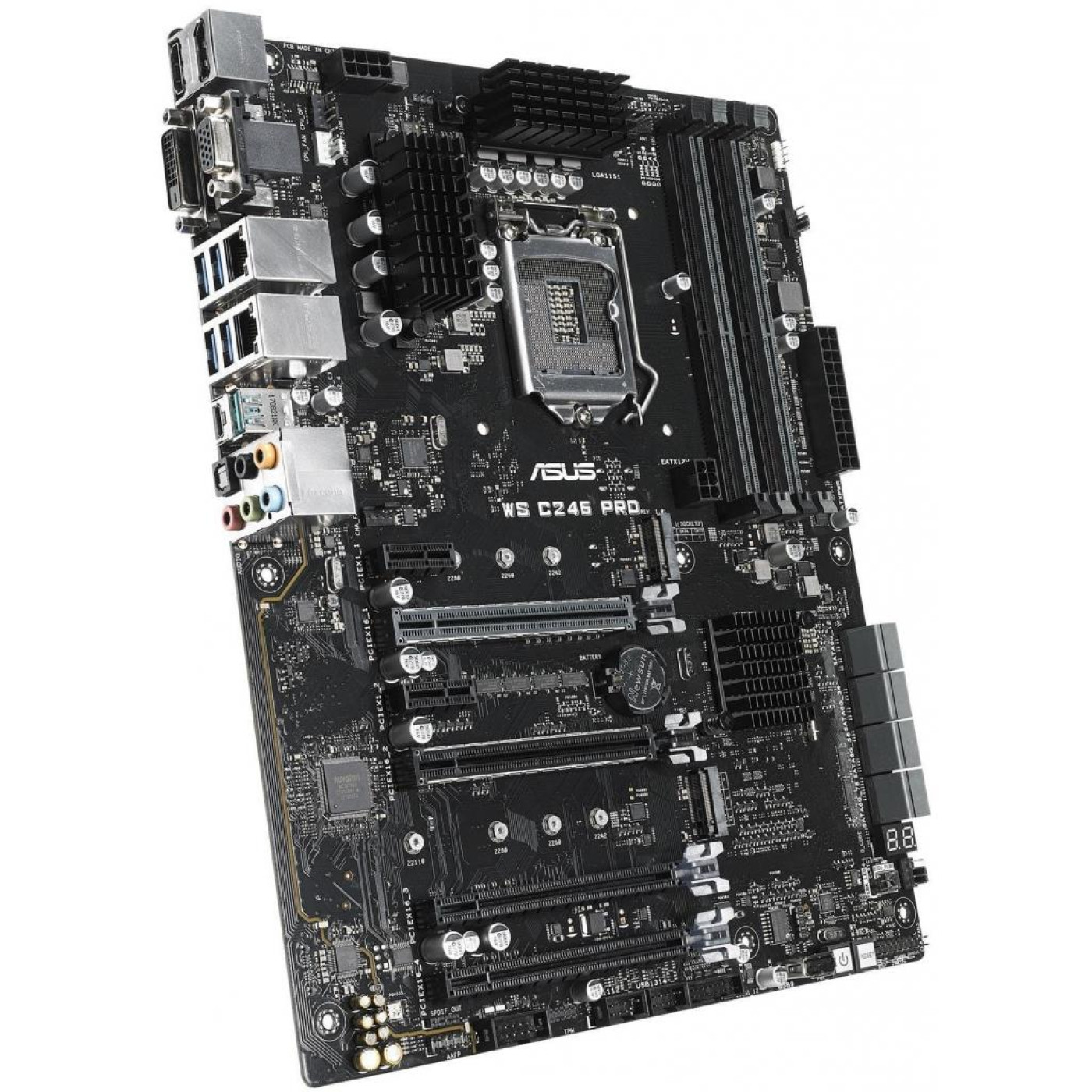 Материнська плата ASUS WS C246 Pro (WS C246 PRO) (Socket 1151 v2, Intel C246, ATX)