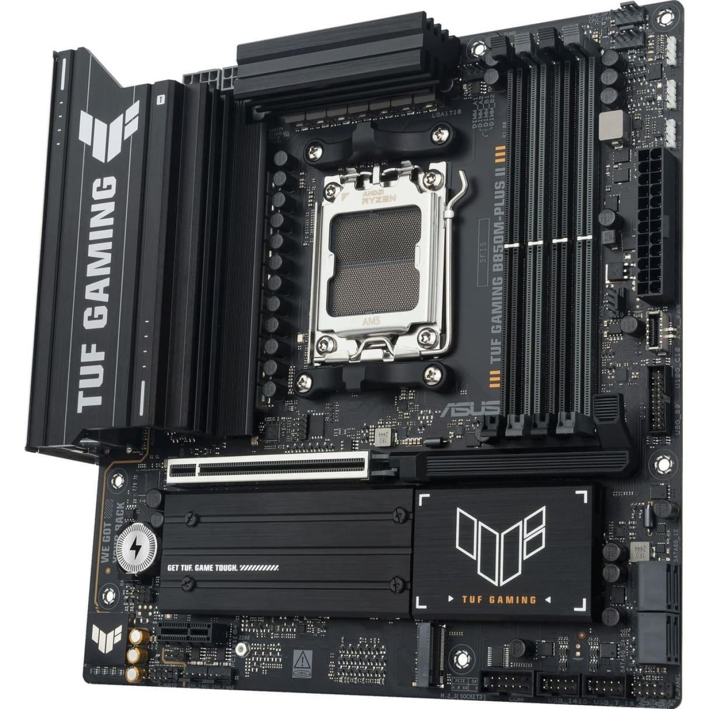 Материнская плата ASUS TUF GAMING B850M-PLUS II (TUF GAMING B850M-PLUS II) (Socket AM5, AMD B850, Micro-ATX) U1
