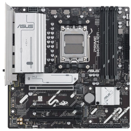 Материнська плата ASUS PRIME B840M-A WIFI (PRIME B840M-A WIFI) (Socket AM5, AMD B840, Micro-ATX)